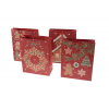 Ajándéktasak papír karácsonyi 18*23*8cm piros
