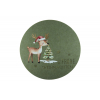 Alátét filc szarvasos D33 zöld
