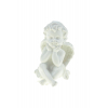 Angyal poly 7.2*8.7*10.6cmH ülő fehér