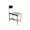 Asztal fa 103*54*145cm fekete táblával fehér