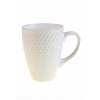 Bögre kerámia mintás 9.3*12cm 350ml többféle fehér