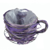 Csésze+alj rattan/vizifű D11cm lila