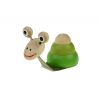 Figura csiga fa 9*4.5*7cm zöld