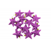 Csillag glitteres műa. 6cm s/12 lila