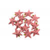 Csillag glitteres műa. 6cm s/12 mályva