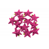 Csillag glitteres műa. 6cm s/12 megenta