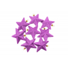 Csillag glitteres műa. 8cm s/8 lila