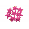 Csillag glitteres műa. 8cm s/8 megenta