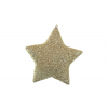 Csillag poly 8*7,5cm akasztós arany