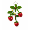 Dekor eper filc 10.2*18*2.5cm piros