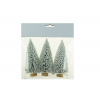 Dekor fenyő 11.5cm s/3 havas zöld
