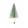 Dekor fenyő fém 13cm csipeszes havas zöld