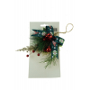 Dekor függő karácsonyi 12*23cm zöld