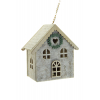 Dekor ház filc 12*6,7*12cm bézs