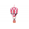 Dekor hőlégballon fa 10.5cm rózsaszín