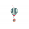 Dekor hőlégballon fa 10.5cm zöld