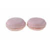 Dekor macaron D4,5*2cm s/2 rózsaszín