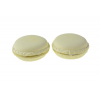 Dekor macaron D4,5*2cm s/2 sárga