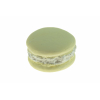 Dekor macaron gipsz 2D 4cm sárga