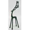 Dekor szarvas aluminium 13*8*40,5cm zöld