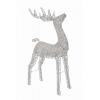 Dekor szarvas műanyag 73*26*120cm LED-es ezüst