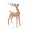 Dekor szarvas műanyag 140cm LED-es rosegold