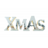 Dekor Xmas felirat fa 30*2*10.5cm natúr
