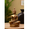 Dekoráció Buddha poly 24*41cm arany