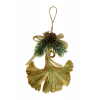 Dekoráció ginkgo levél poly 13x10.5cm arany