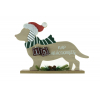 Dekoráció kutya fa 36*5,3*24,3cm barna