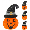 Dísz halloweeni műa. 55cm akasztós narancs