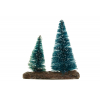 Figura 2 fenyő poly 7,3*3,5*8,1cm fa talopon zöld/barna