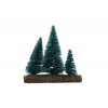 Figura 3 fenyő poly 10,8*3,9*10,2cm fa talopon zöld/barna
