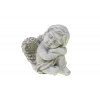 Figura angyal kő térdre boruló 10.5x7.5x9.5cm szürke