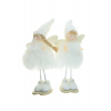 Figura angyal plüss álló 18cm 2féle fehér