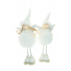 Figura angyal plüss álló 33cm 2féle fehér