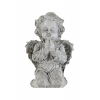 Figura angyal poly 10*5cm fehér