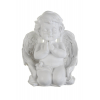 Figura angyal poly 15*12,5cm fehér
