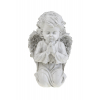 Figura angyal poly 19,5*13cm fehér