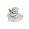 Figura angyal poly 19*6,5cm fehér