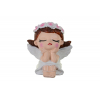 Figura angyal poly 6.5*4.5*7cm ülő fehér