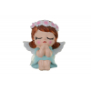 Figura angyal poly 6.5*4.5*7cm ülő kék