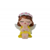 Figura angyal poly 6.5*4.5*7cm ülő sárga