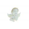Figura angyal poly 6,8*5,3*5,9cm fehér
