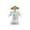 Figura angyal poly 8,5cm fehér