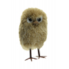 Figura bagoly plüss 13cm barna