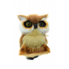 Figura bagoly plüss 7cm barna