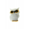 Figura bagoly textil 5*8CMcm fehér
