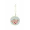 Figura bárány plüss 4*4*4cm fehér