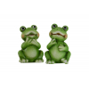 Figura béka kerámia 5.5*4.2*8.4cm 2féle zöld
